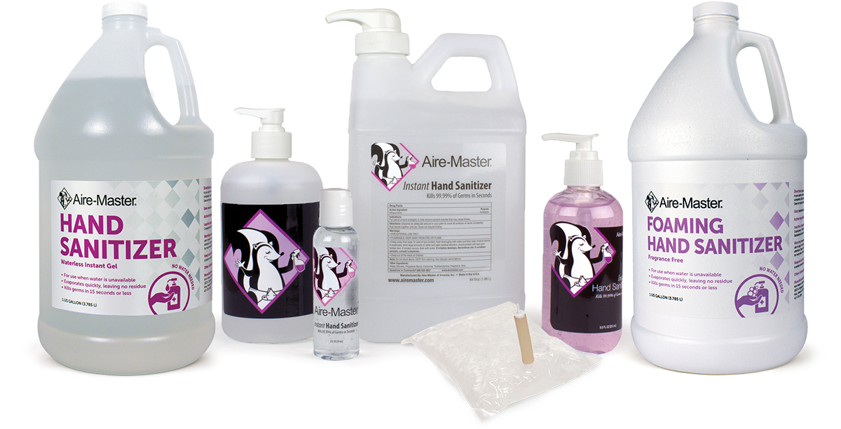 Aire-Master Hand Sanitizers